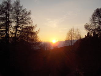 Sonnenuntergang in Sableun