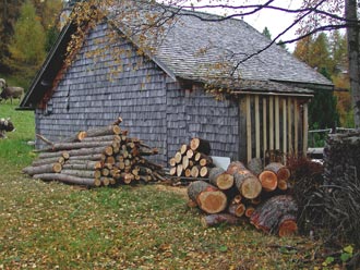 Holzvorrat für's nächste Jahr