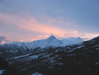 Heinzenberg bei Sonnenutergang